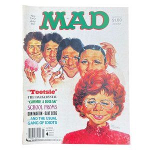 Vintage 1983 MAD Magazine No. 240‎ Collectible Comedy Satire Comic Book